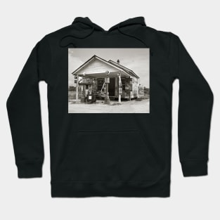 Country Filling Station, 1939. Vintage Photo Hoodie